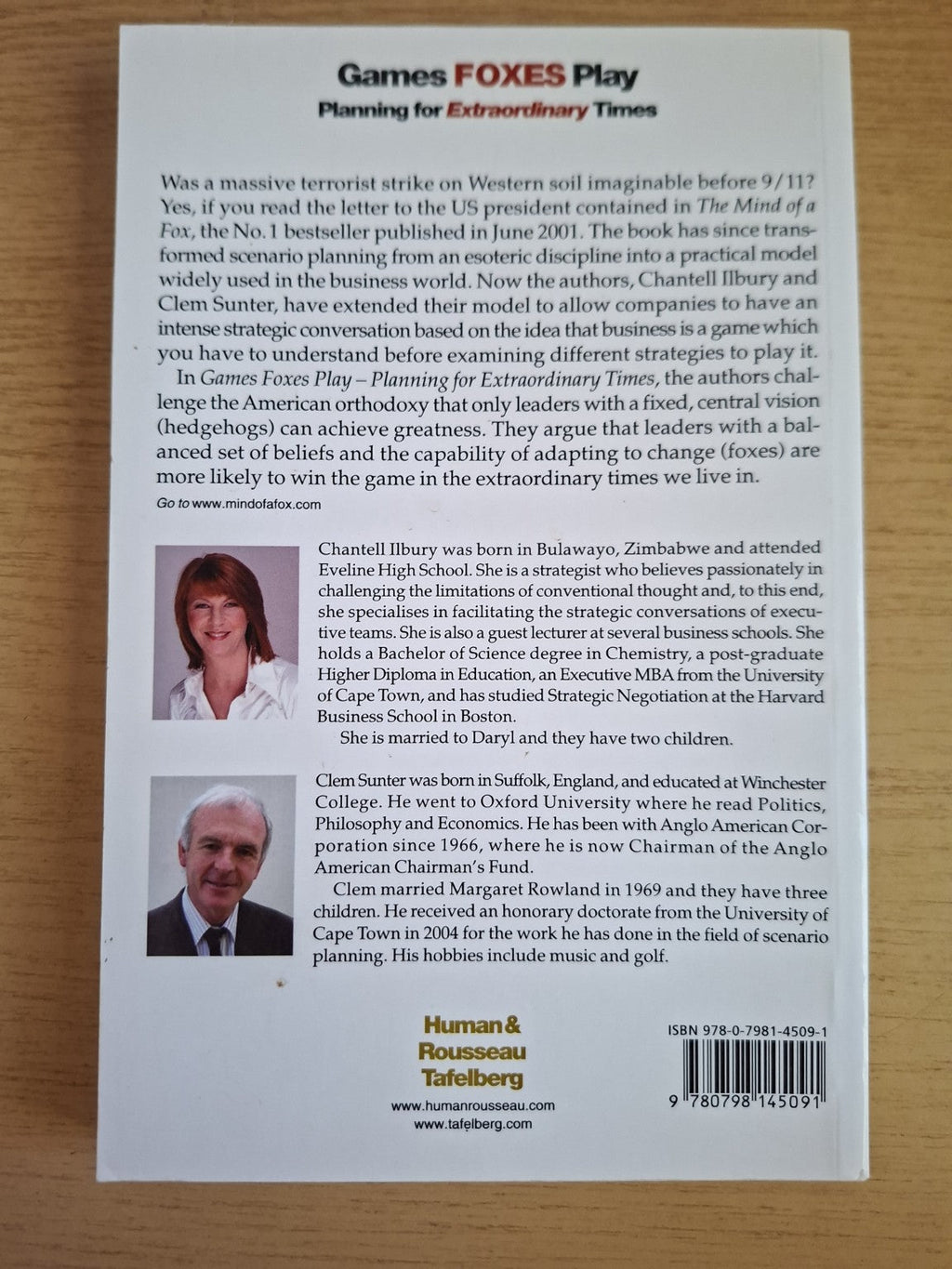 Games Foxes Play: Planning for Extraordinary Times (Second-Hand)