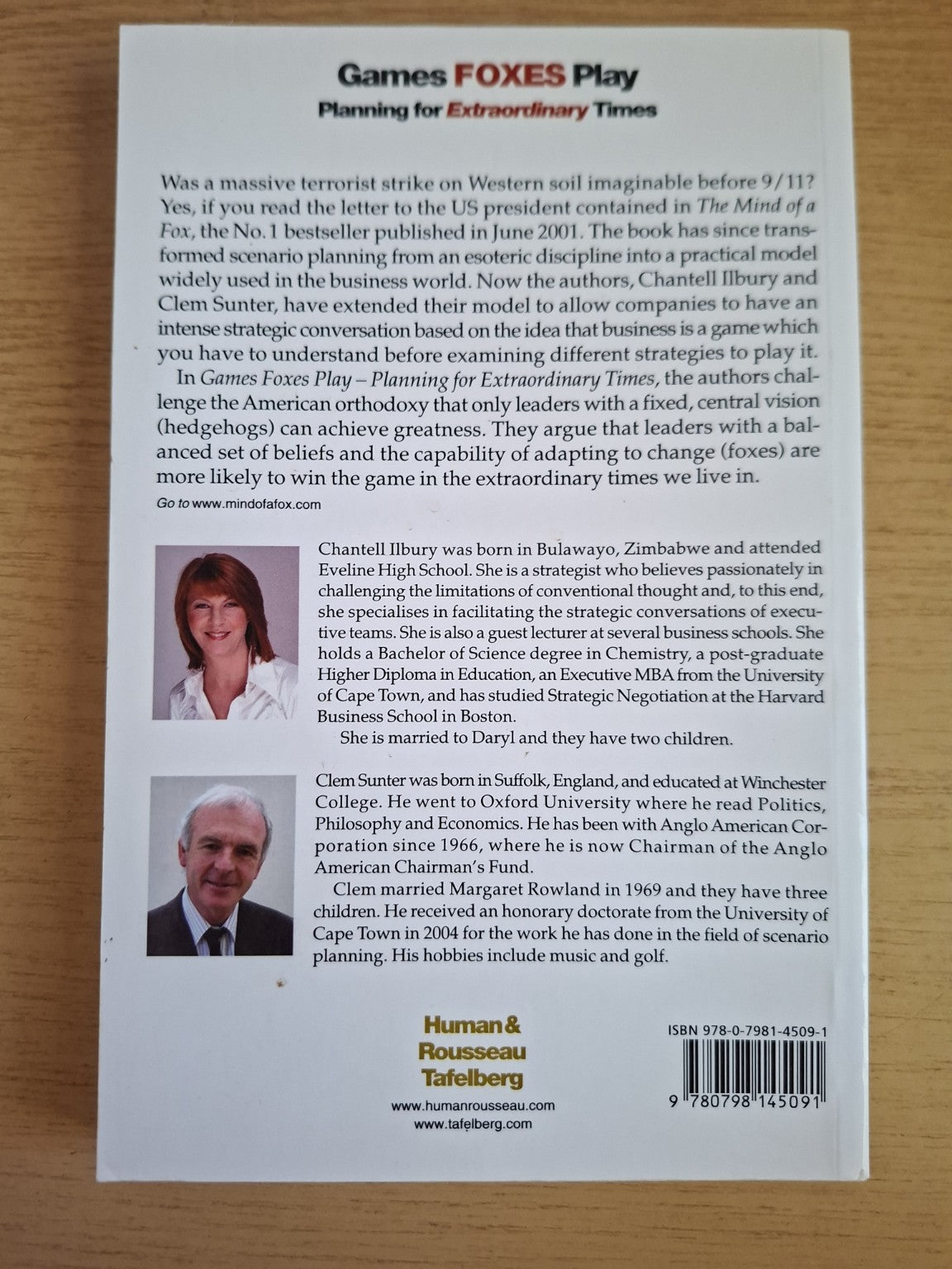 Games Foxes Play: Planning for Extraordinary Times (Second-Hand)