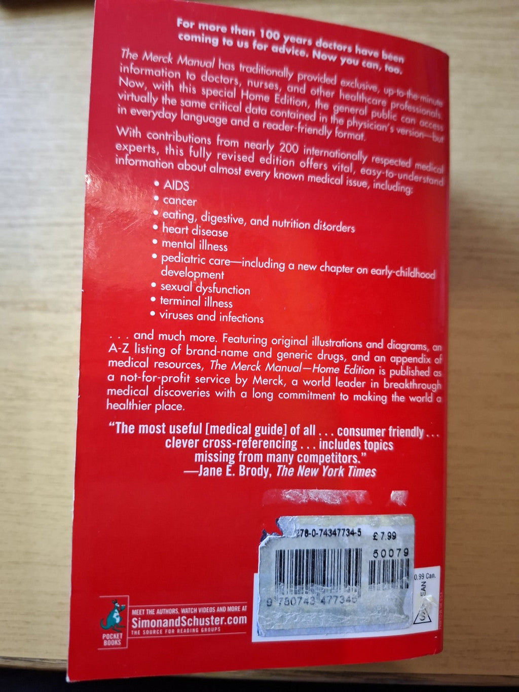 The Merck Manual of Medical Information – Second Home Edition (Second-Hand)