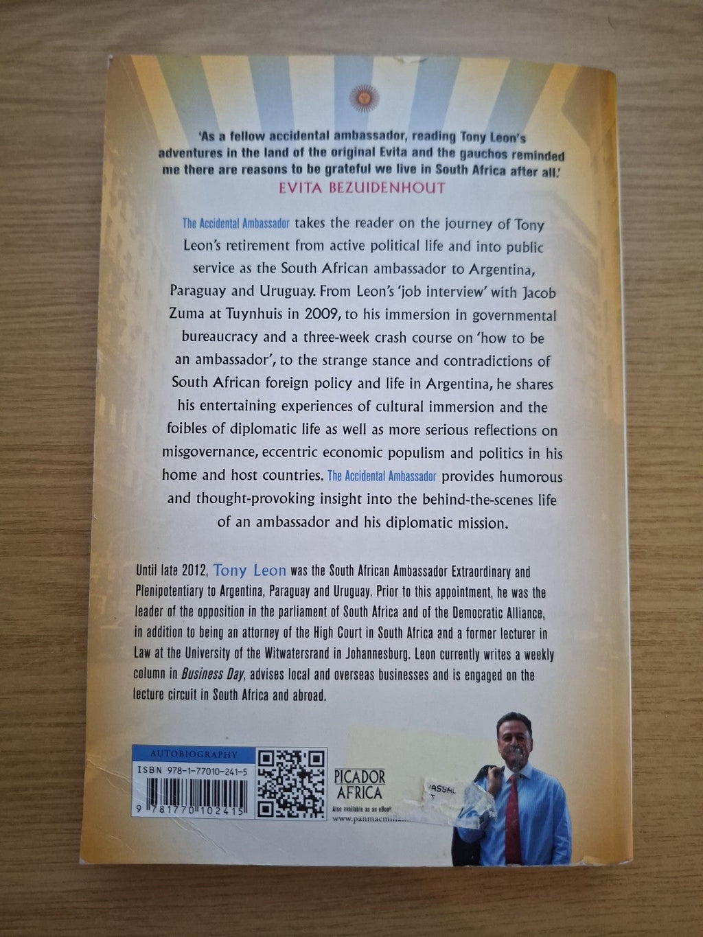 The Accidental Ambassador – From Parliament to Patagonia by Tony Leon (Second-Hand)