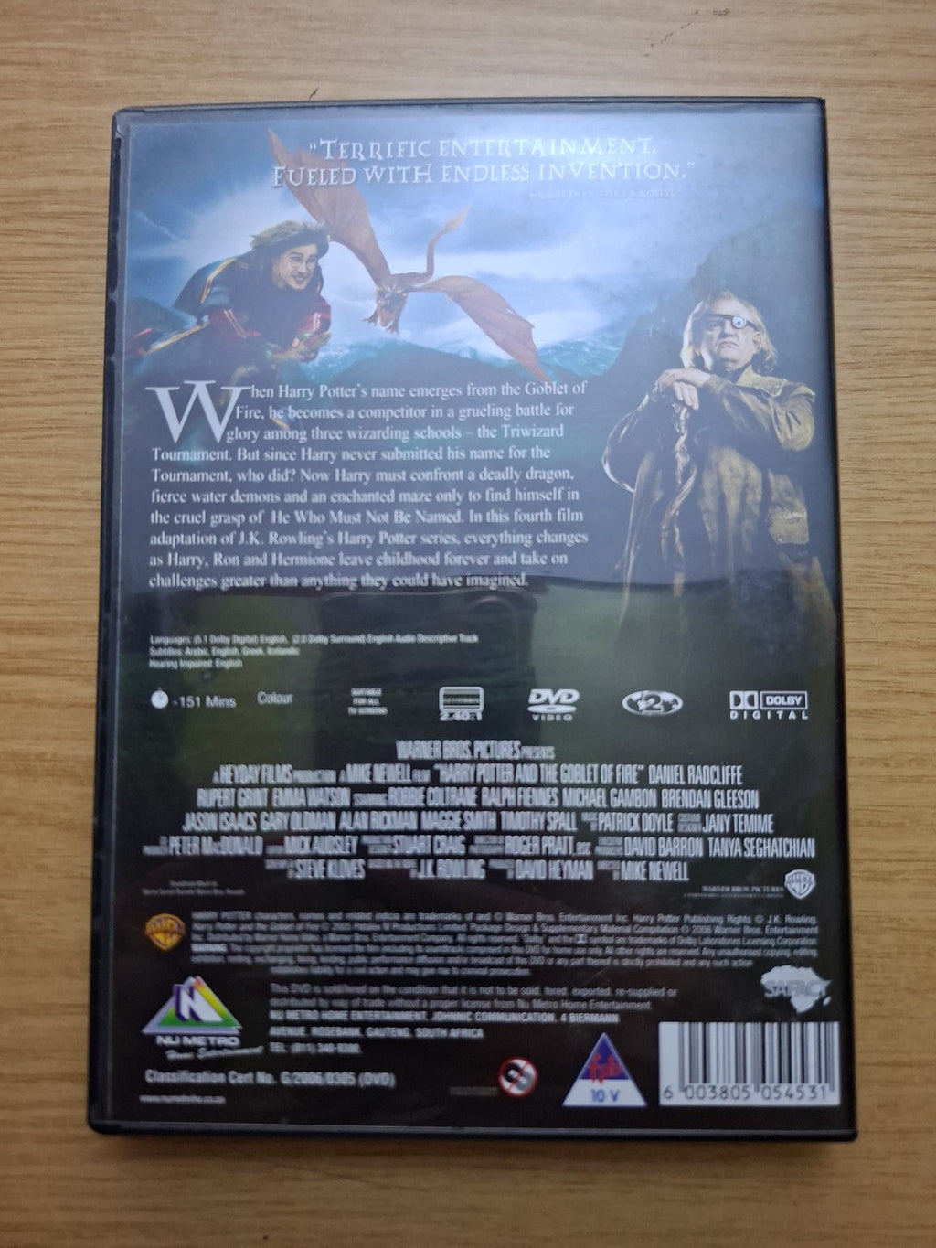 Harry Potter and the Goblet of Fire – DVD (Second-Hand)
