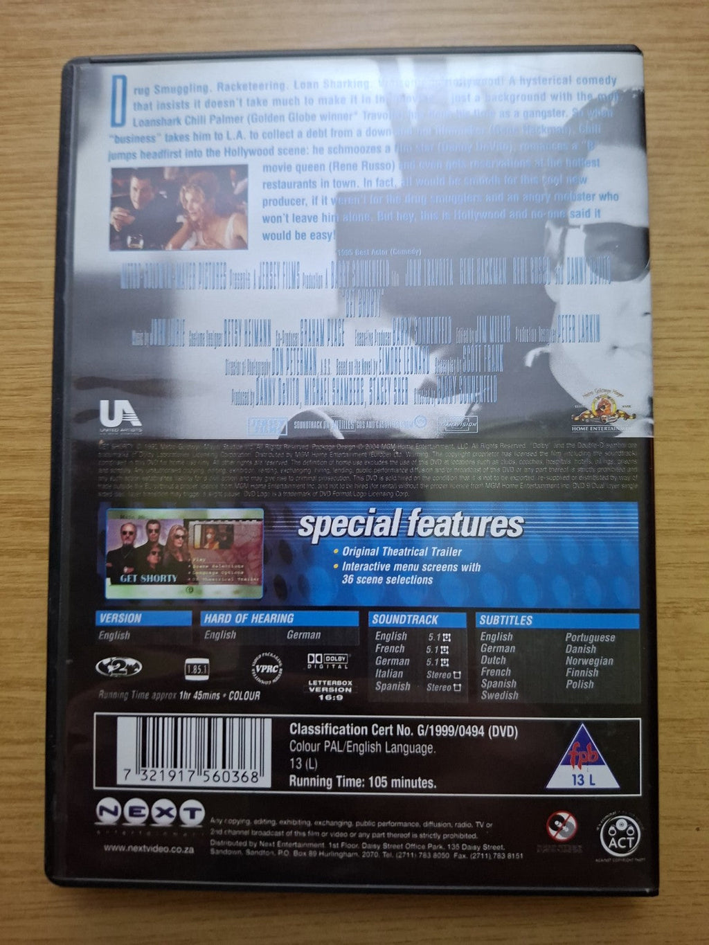 Get Shorty – DVD (Second-Hand)