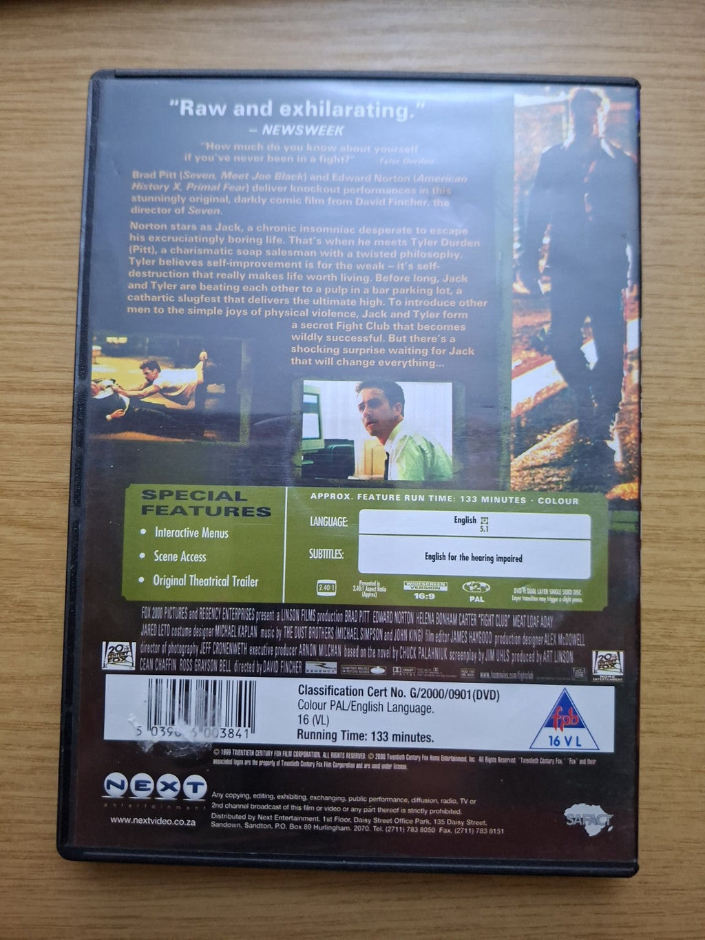 Fight Club – DVD (Second-Hand)