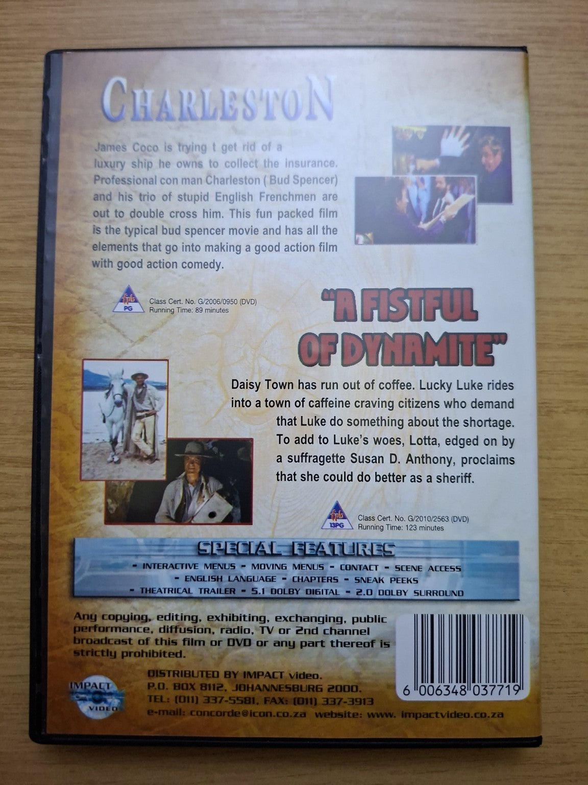 A Fistful of Dynamite / Charleston – Double Feature DVD (Second-Hand)