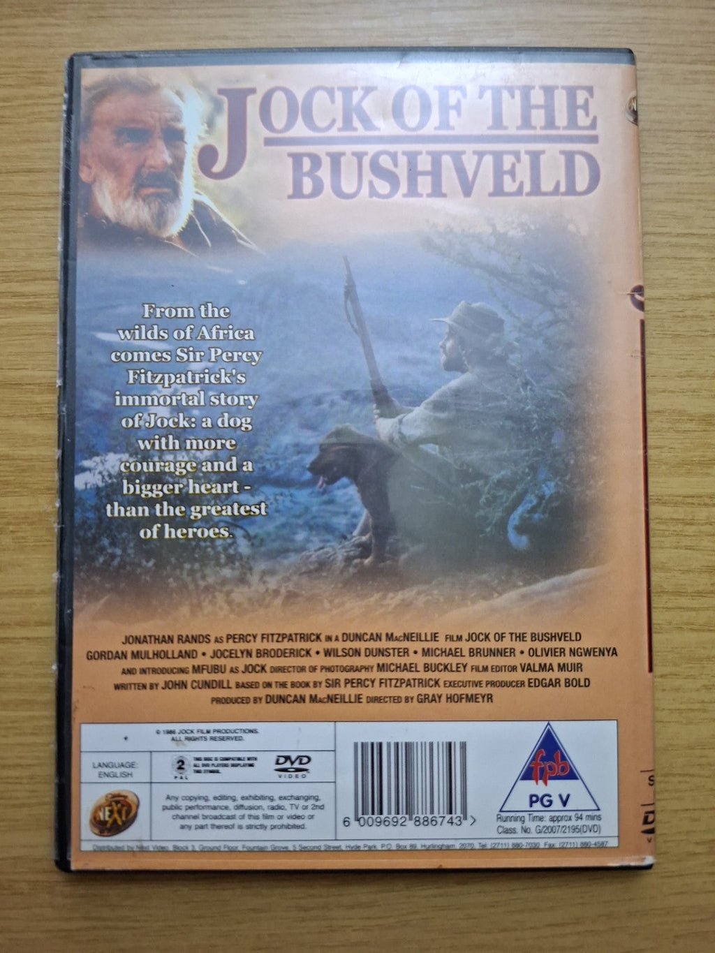 Jock of the Bushveld – DVD (Second-Hand)