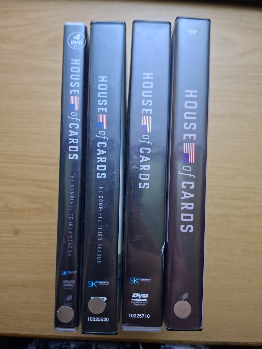 House of Cards – Seasons 1–4 DVD Collection (Second-Hand)