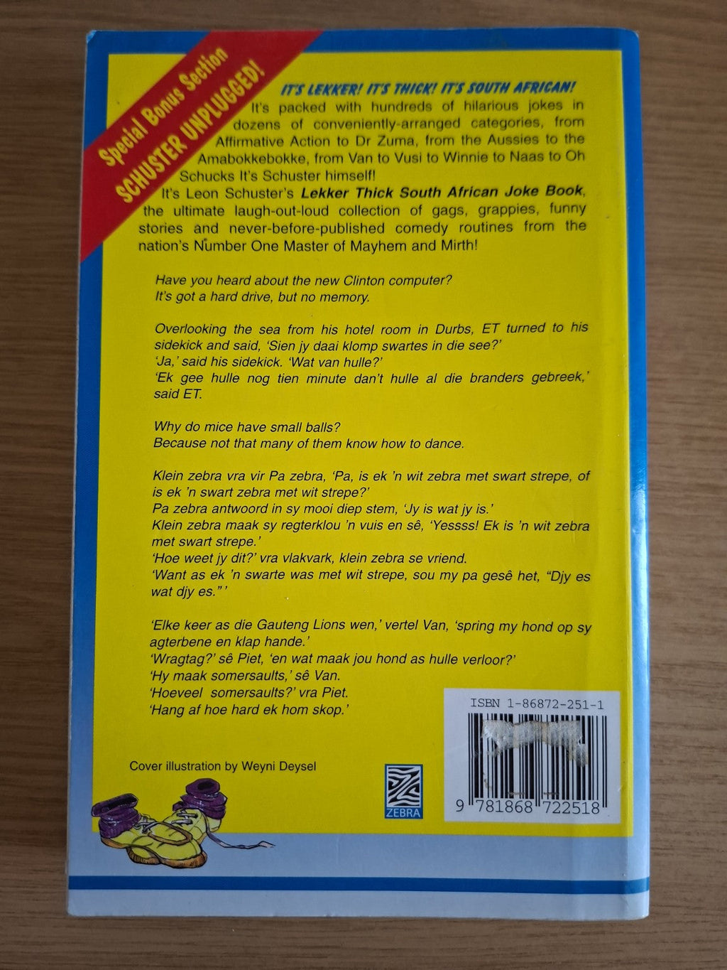 Leon Schuster’s Lekker Thick South African Joke Book – Leon Schuster (Second-Hand)