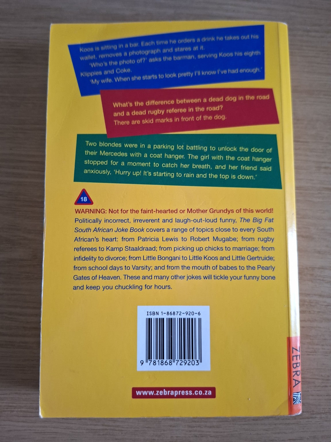The Big Fat South African Joke Book (Second-Hand)
