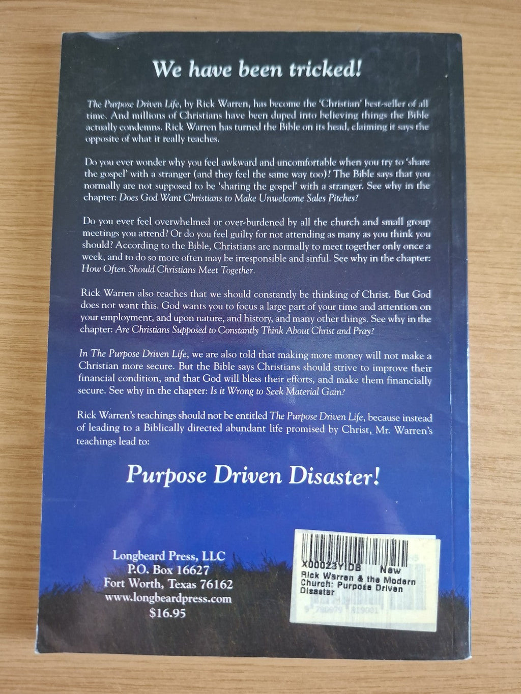 Rick Warren & the Modern Church: Purpose Driven Disaster – Armin Hammer (Second-Hand)
