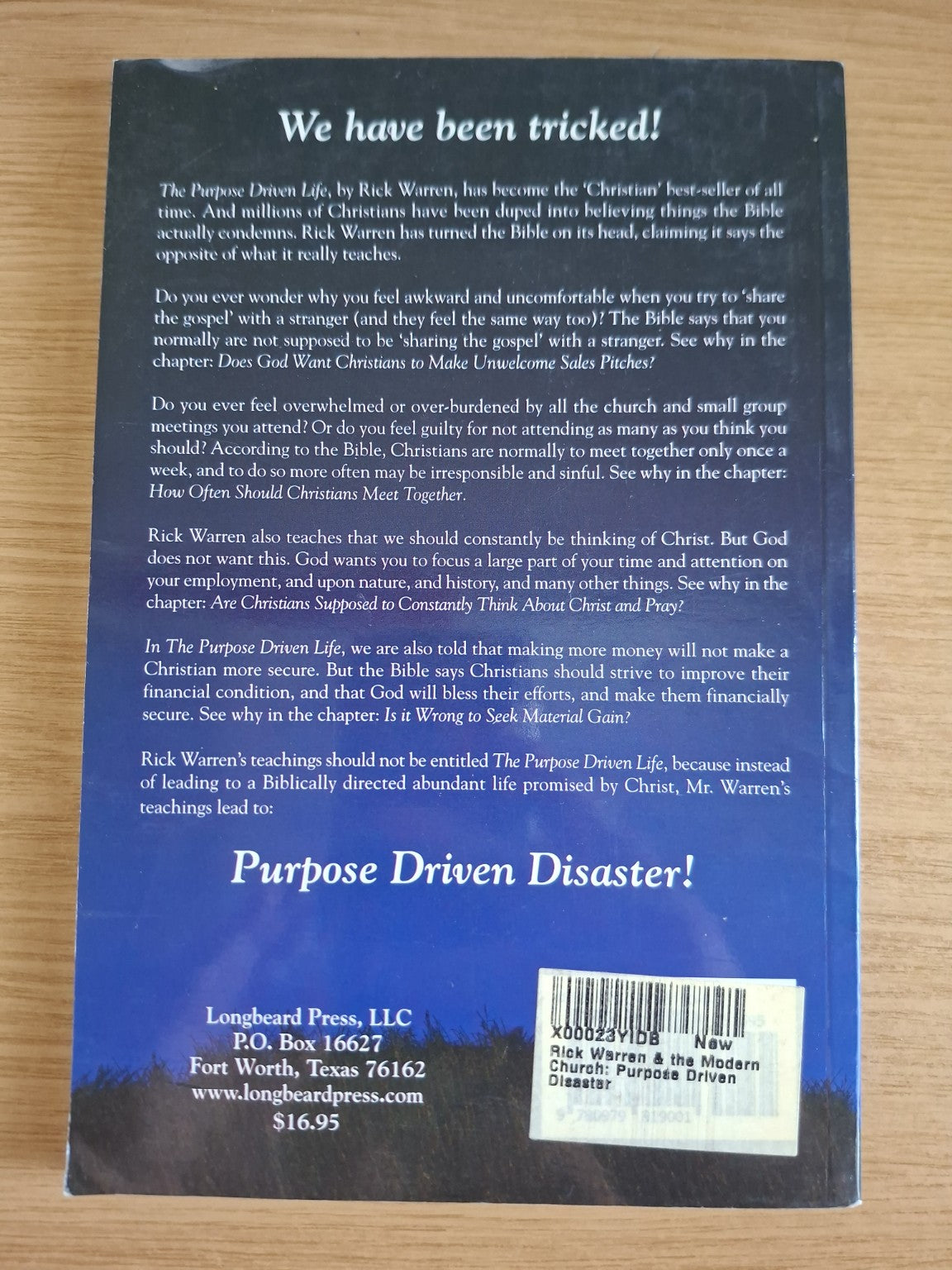 Rick Warren & the Modern Church: Purpose Driven Disaster – Armin Hammer (Second-Hand)