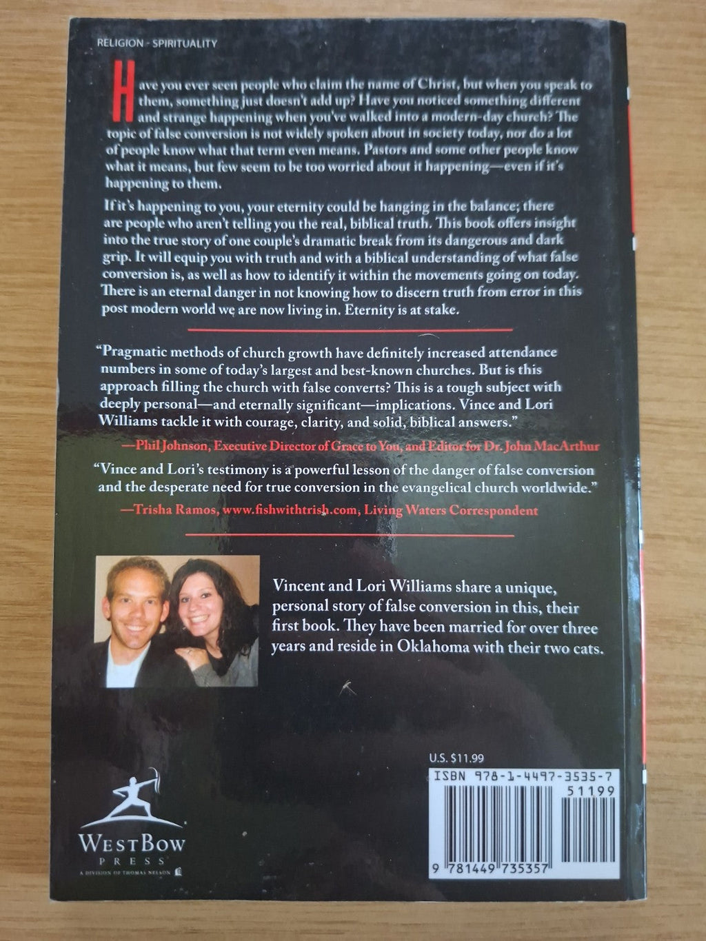 Falsified: The Danger of False Conversion – Vincent & Lori Williams (Second-Hand)
