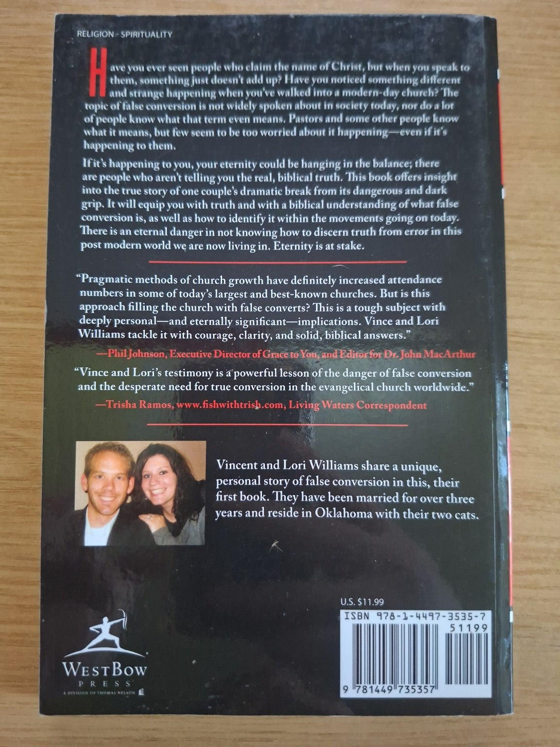 Falsified: The Danger of False Conversion – Vincent & Lori Williams (Second-Hand)
