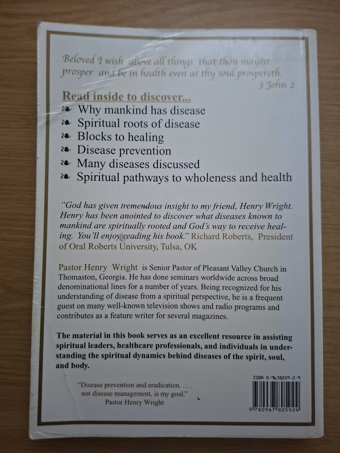 A More Excellent Way: Be In Health – Henry W. Wright (Second-Hand)