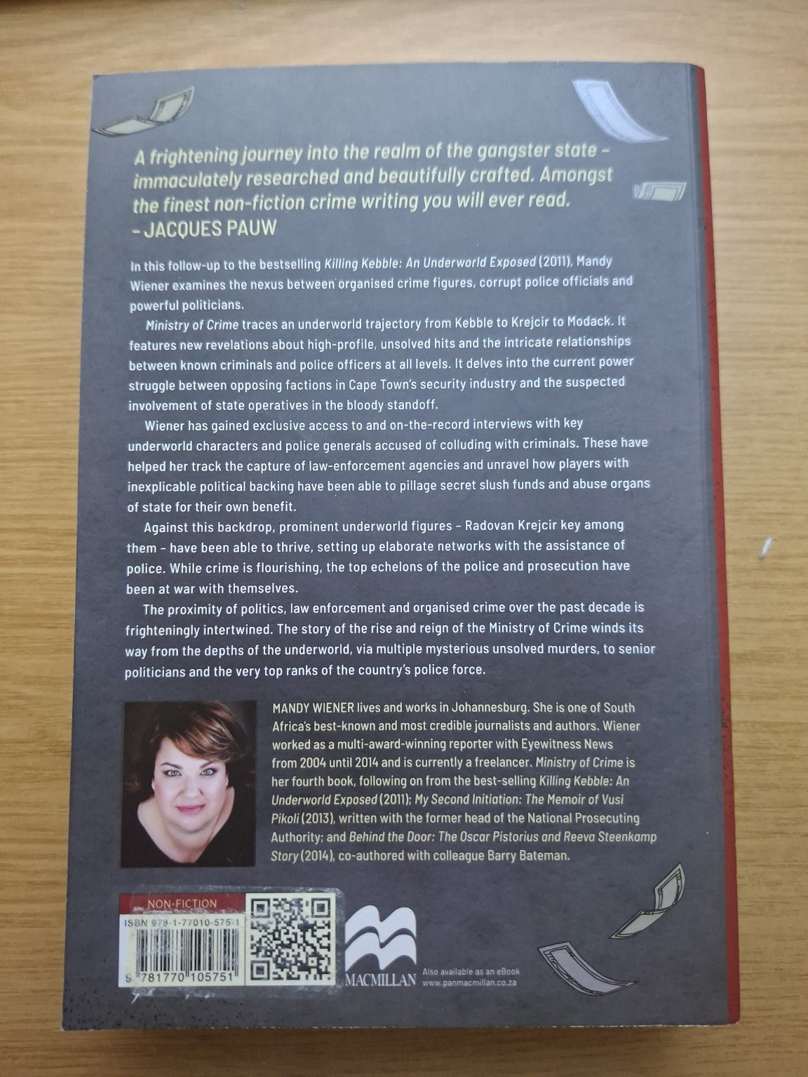 Ministry of Crime: An Underworld Explored – Mandy Wiener (Second-Hand)