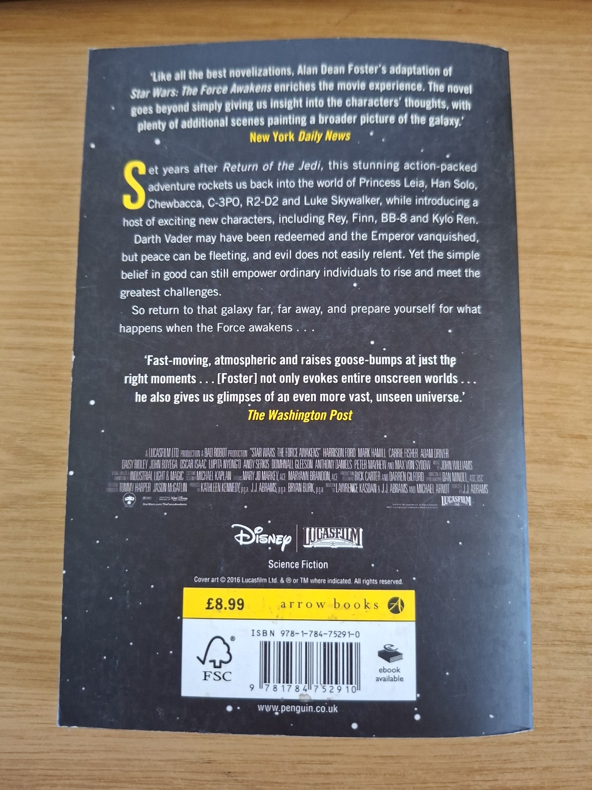 Star Wars: The Force Awakens – Alan Dean Foster (Second-Hand)