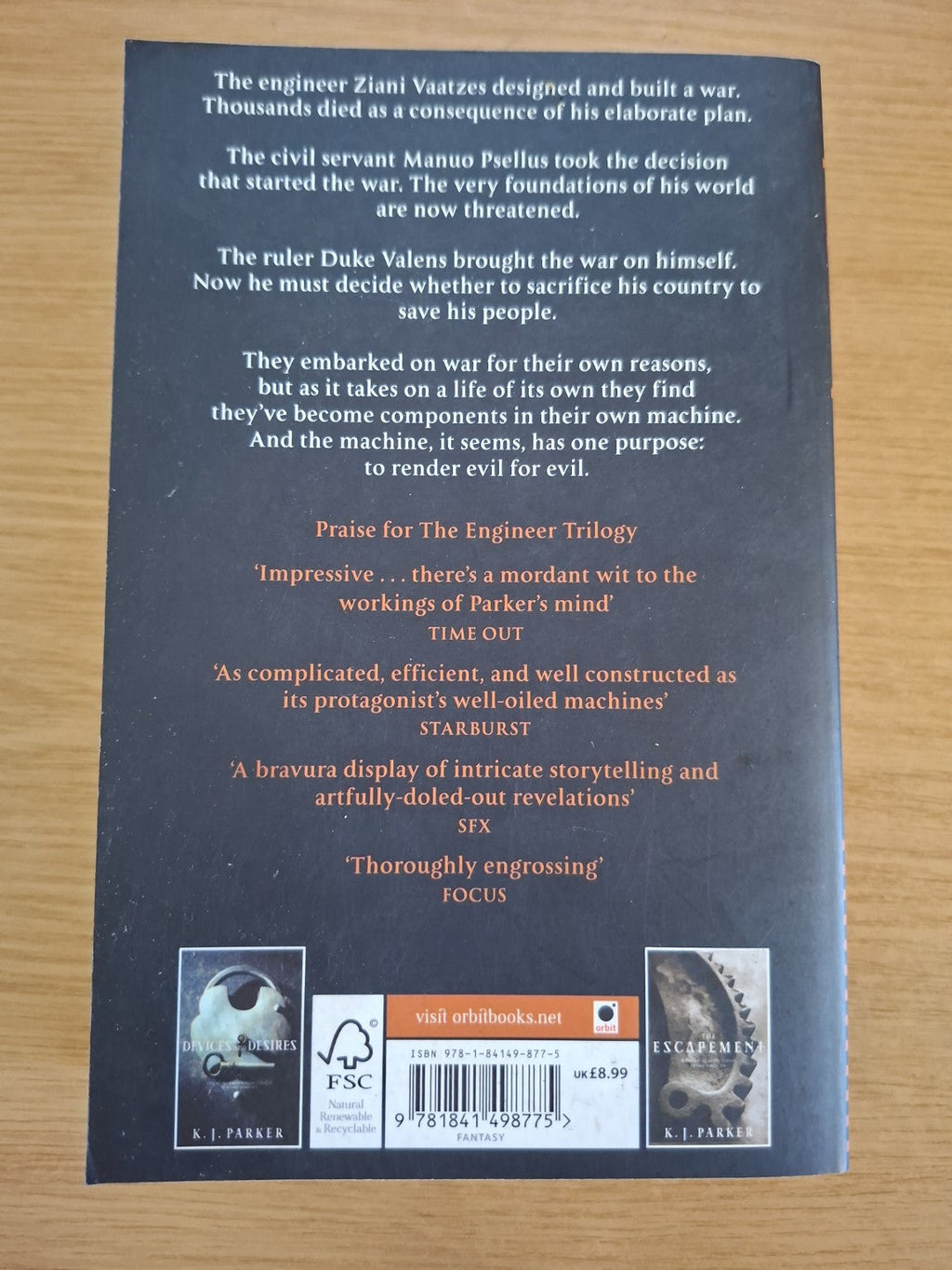 Evil for Evil – K.J. Parker (Second-Hand)