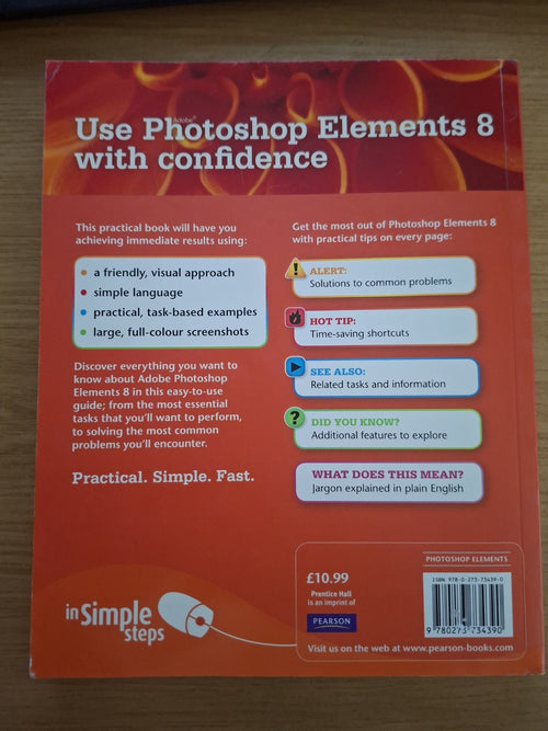 Adobe Photoshop Elements 8 in Simple Steps – Ken Bluttman (Second-Hand)