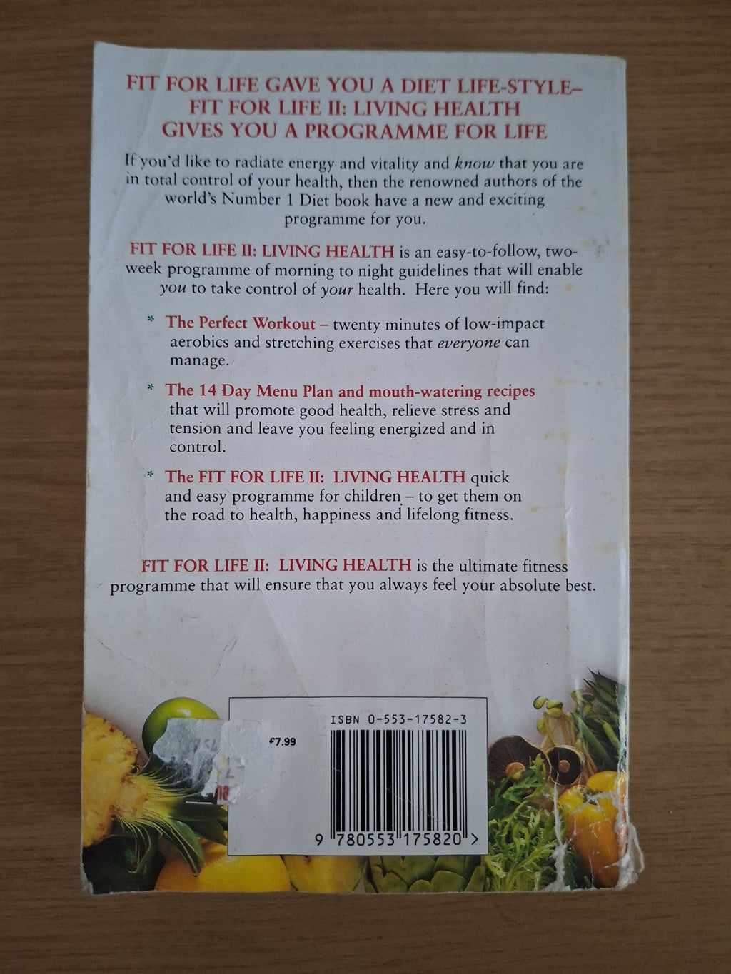 Fit For Life II: Living Health – Harvey &amp; Marilyn Diamond (Second-Hand)