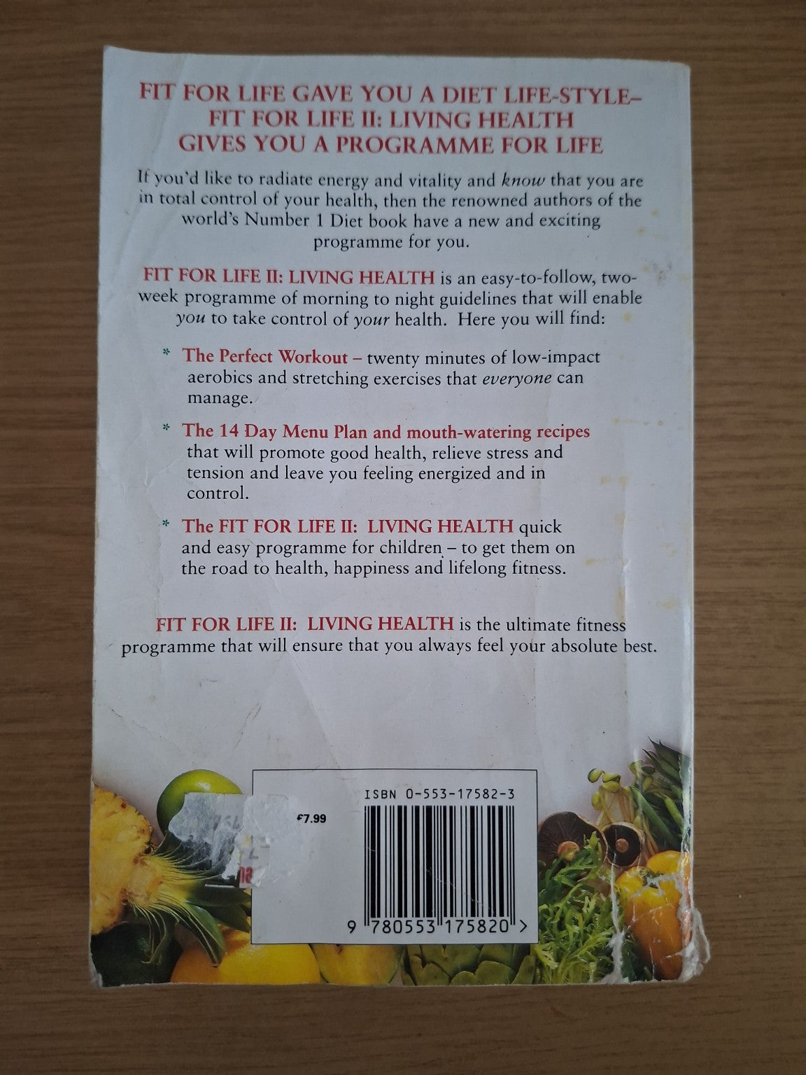 Fit For Life II: Living Health – Harvey &amp; Marilyn Diamond (Second-Hand)