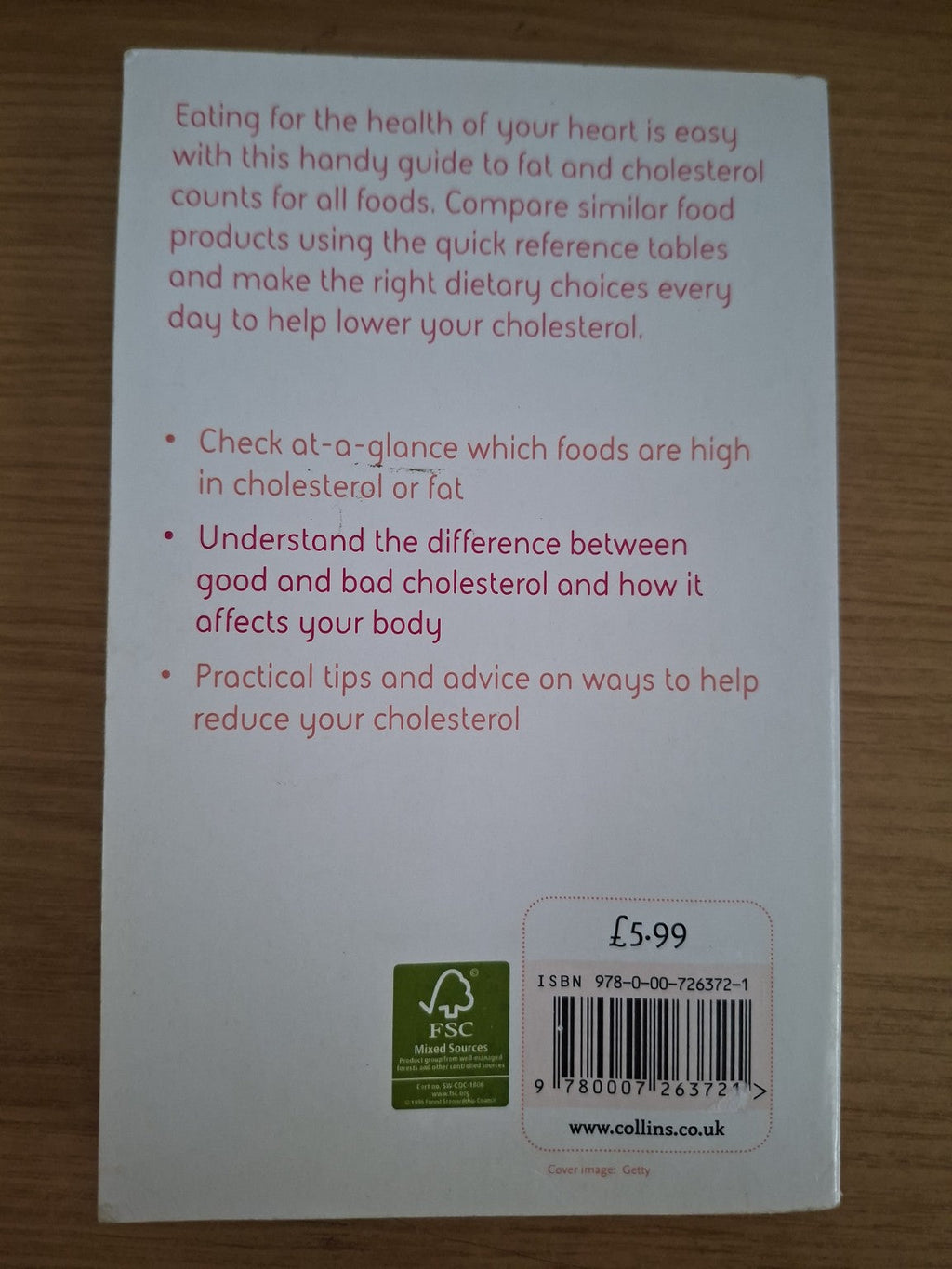 Collins Cholesterol Counter – Second-Hand