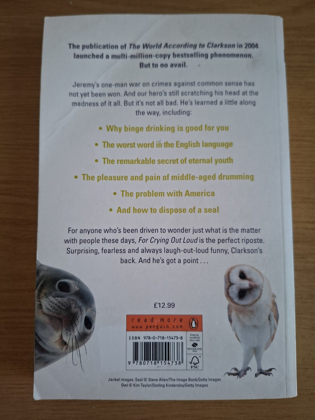 For Crying Out Loud! – Jeremy Clarkson (Second-Hand)
