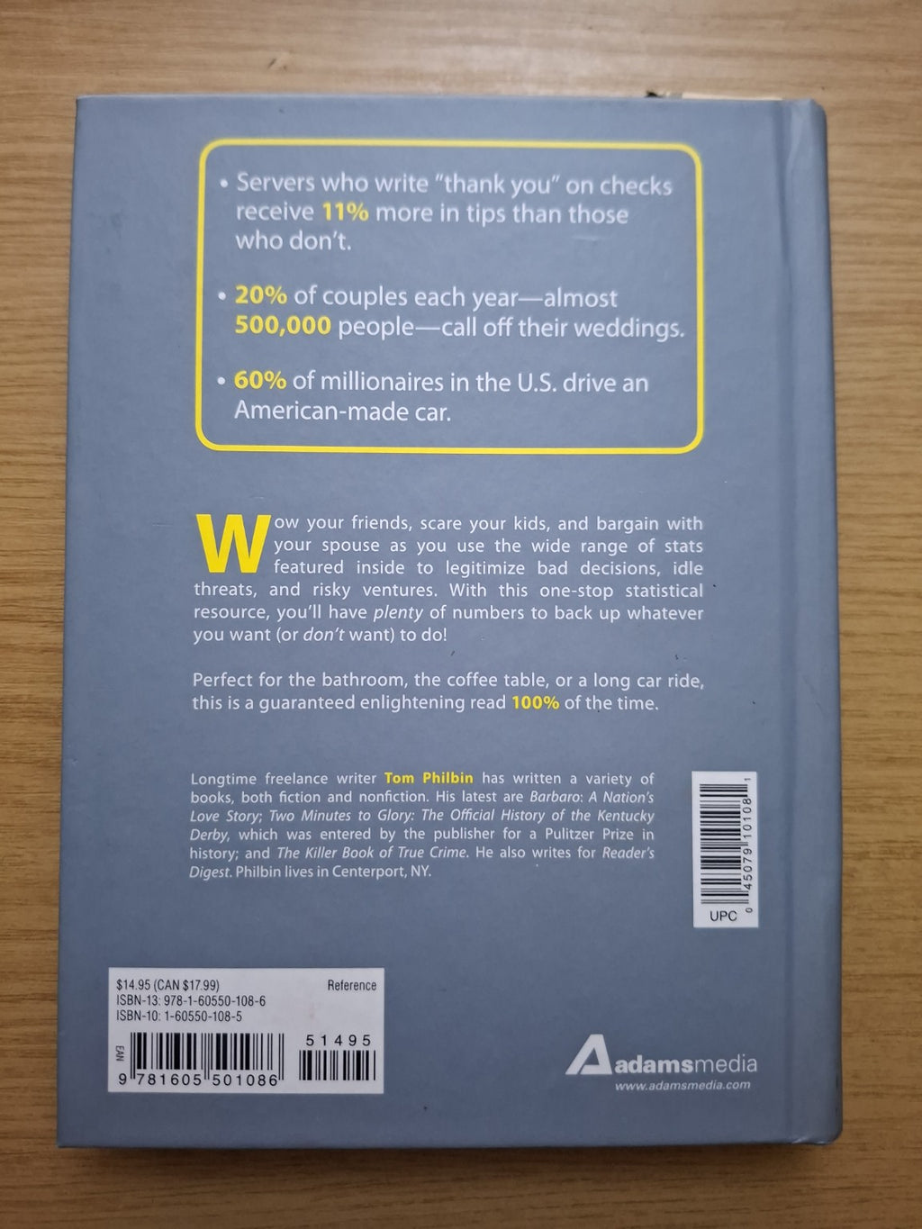 The Book of Percentages – Tom Philbin (Second-Hand)