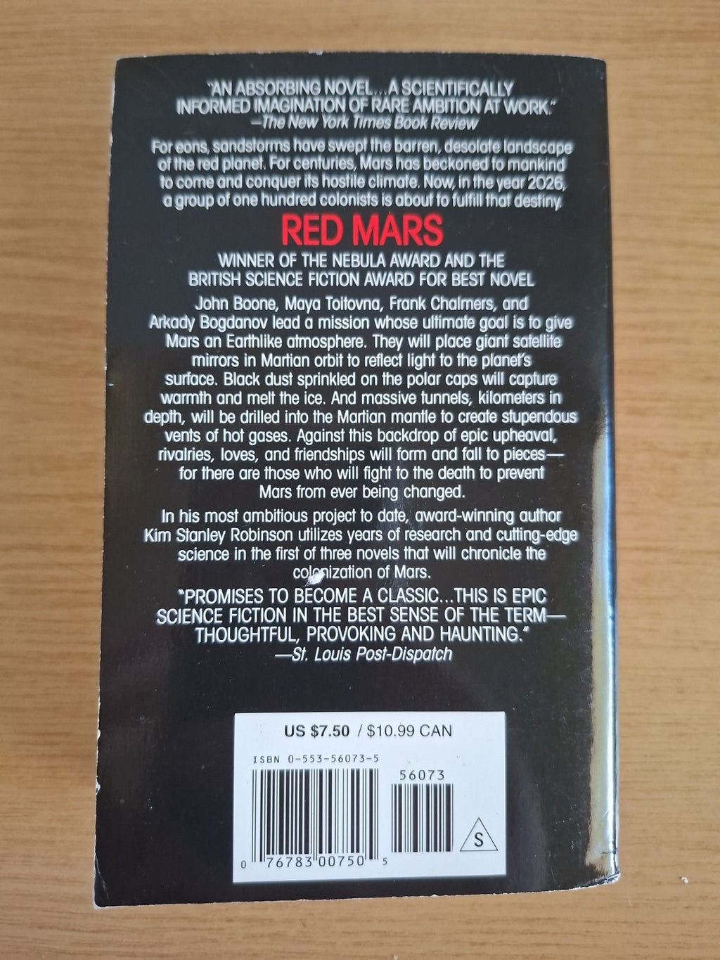 Red Mars – Kim Stanley Robinson (Second Hand Book)