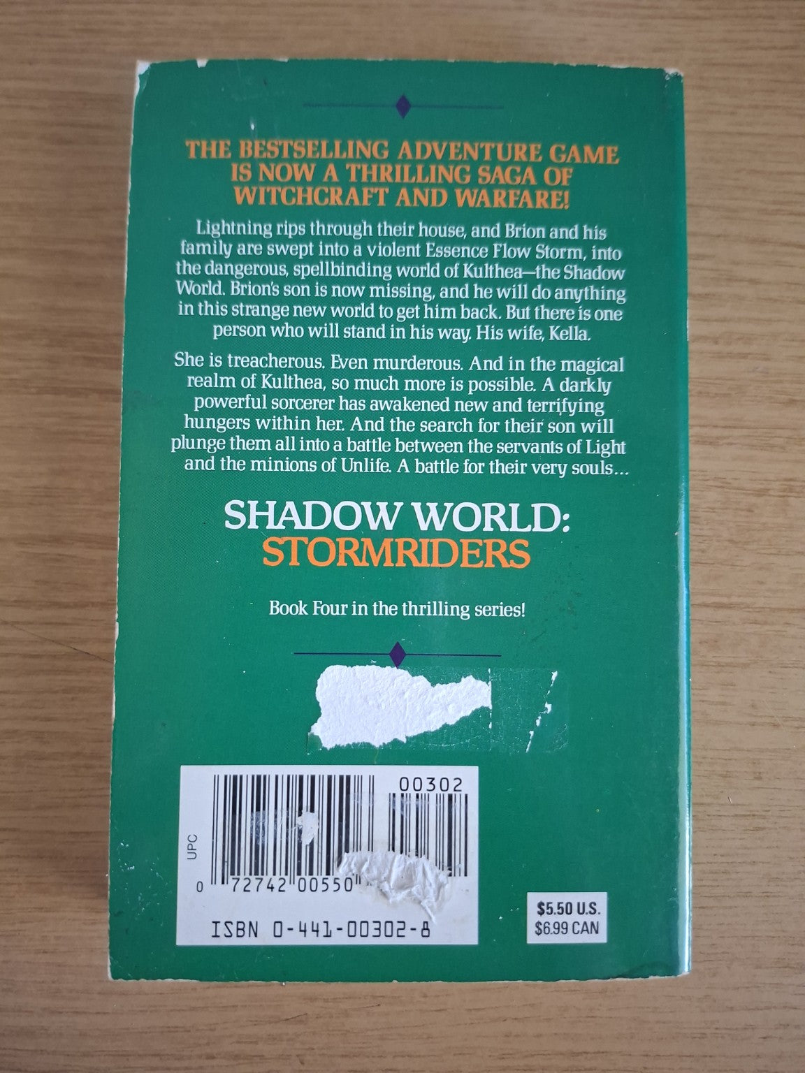 Shadow World: Stormriders – Ian Hammell (Second Hand Book)