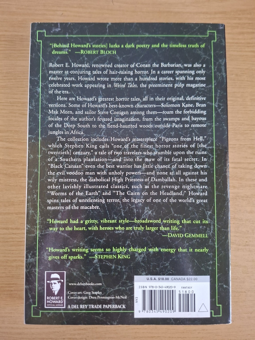 The Horror Stories of Robert E. Howard – Robert E. Howard (Second Hand Book)