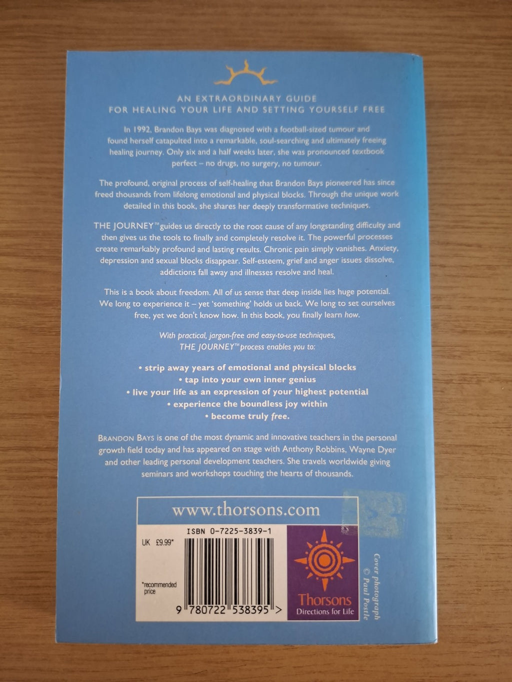 The Journey – Brandon Bays (Second Hand Book)