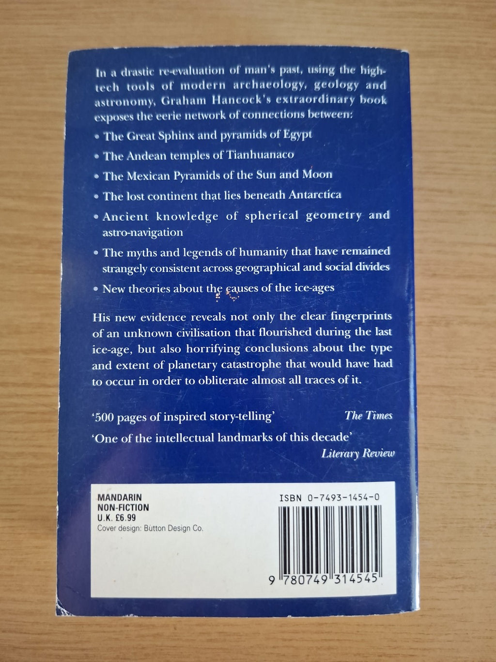 Fingerprints of the Gods – Graham Hancock (Second Hand Book)