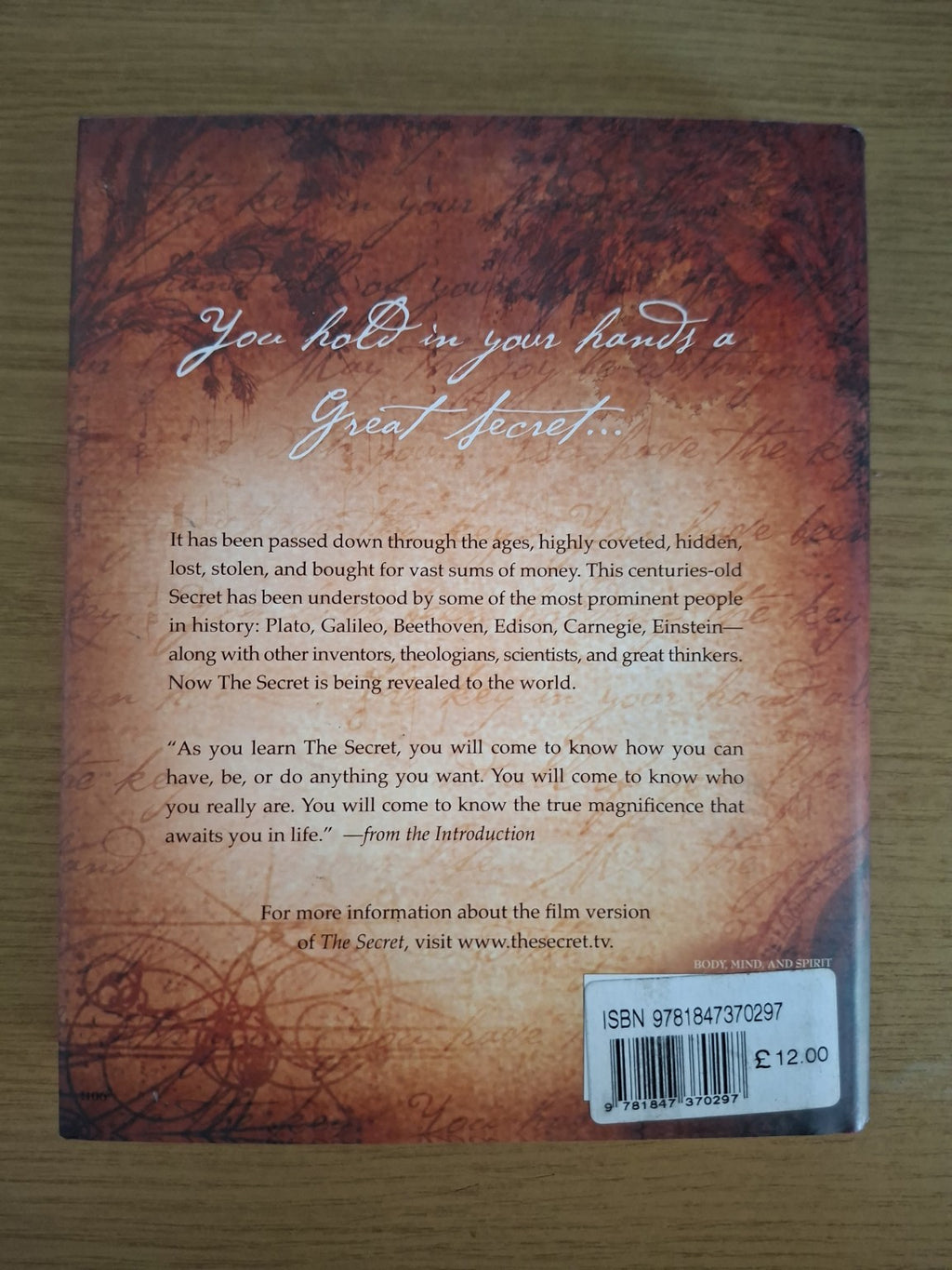 The Secret – Rhonda Byrne (Second Hand Book)