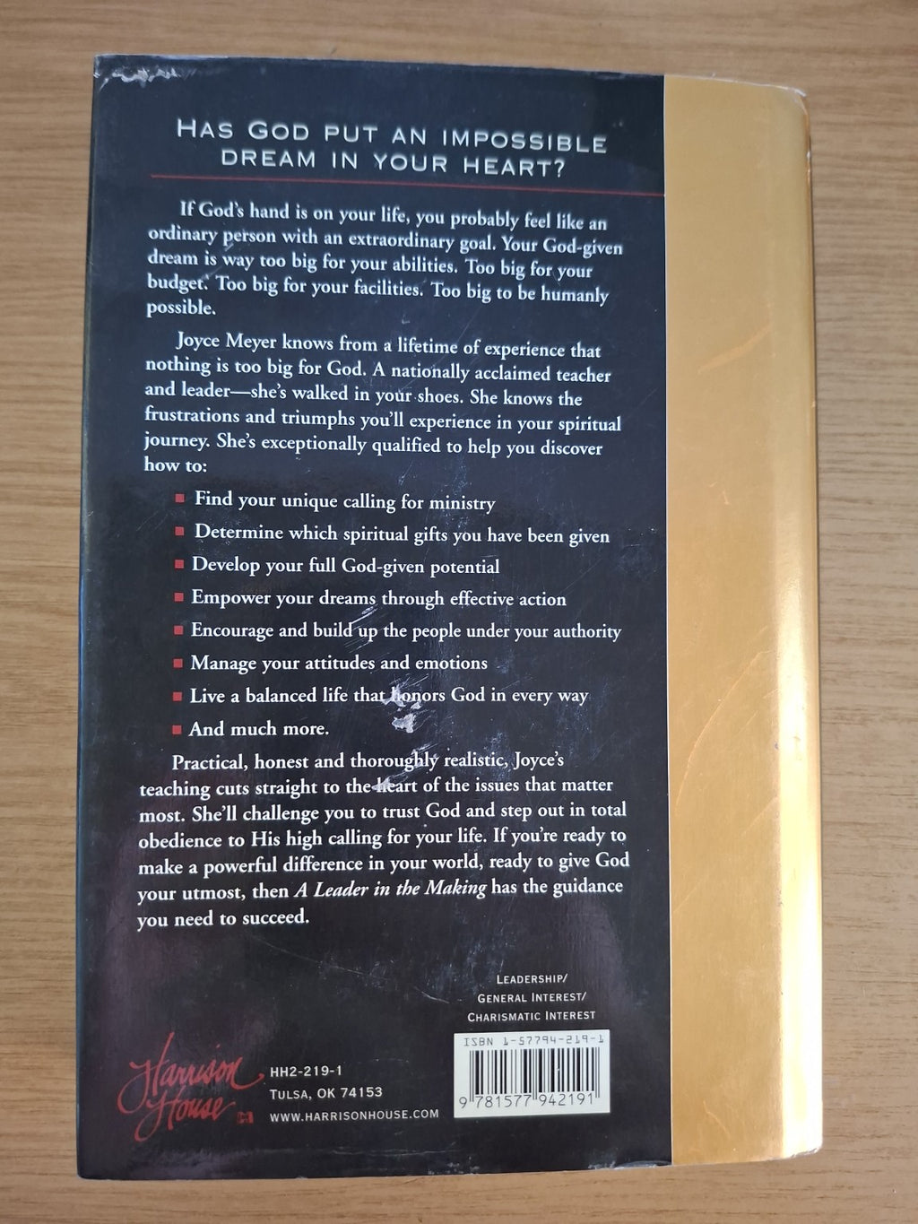 A Leader in the Making – Joyce Meyer (Second Hand Book)