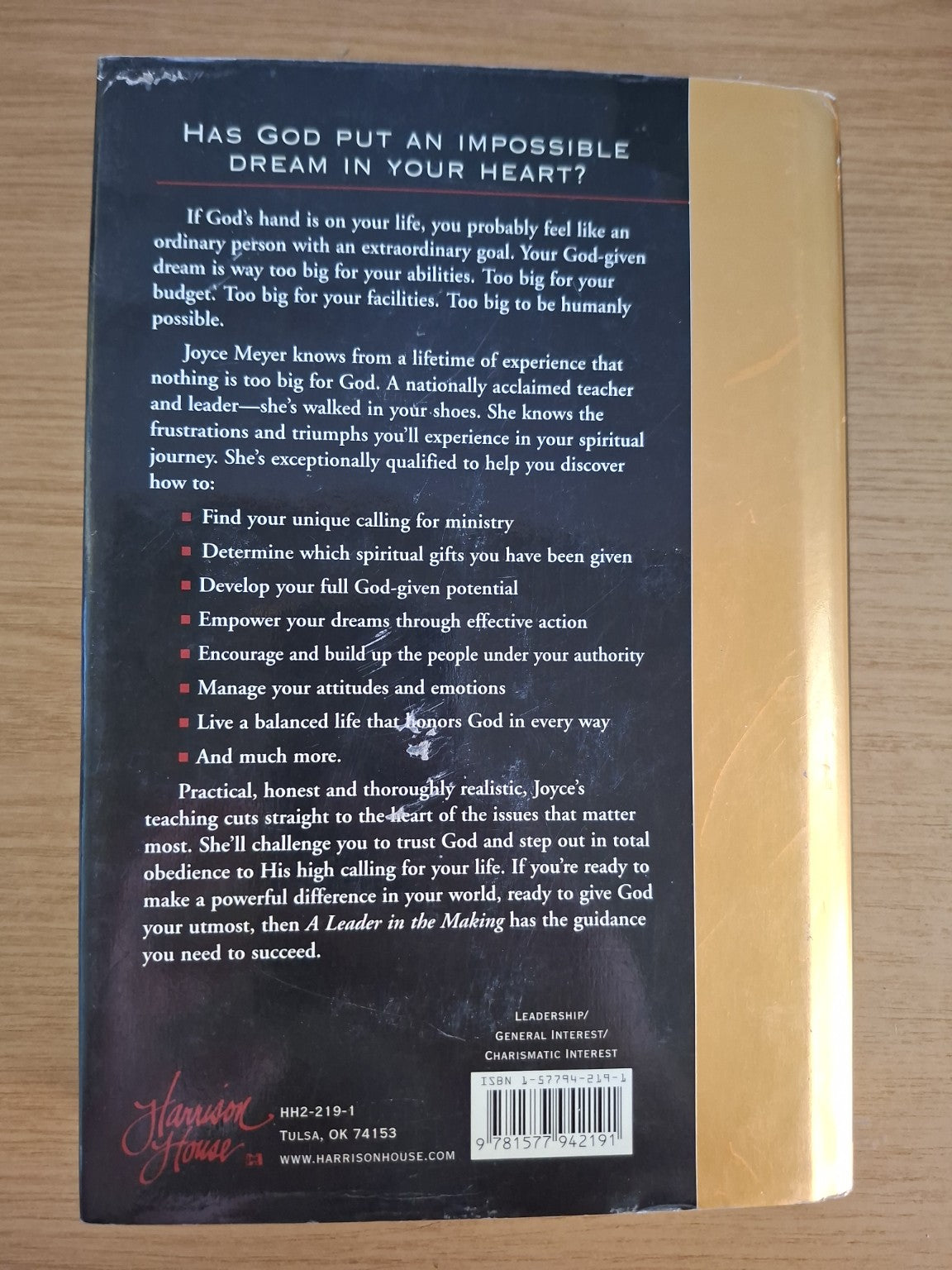 A Leader in the Making – Joyce Meyer (Second Hand Book)