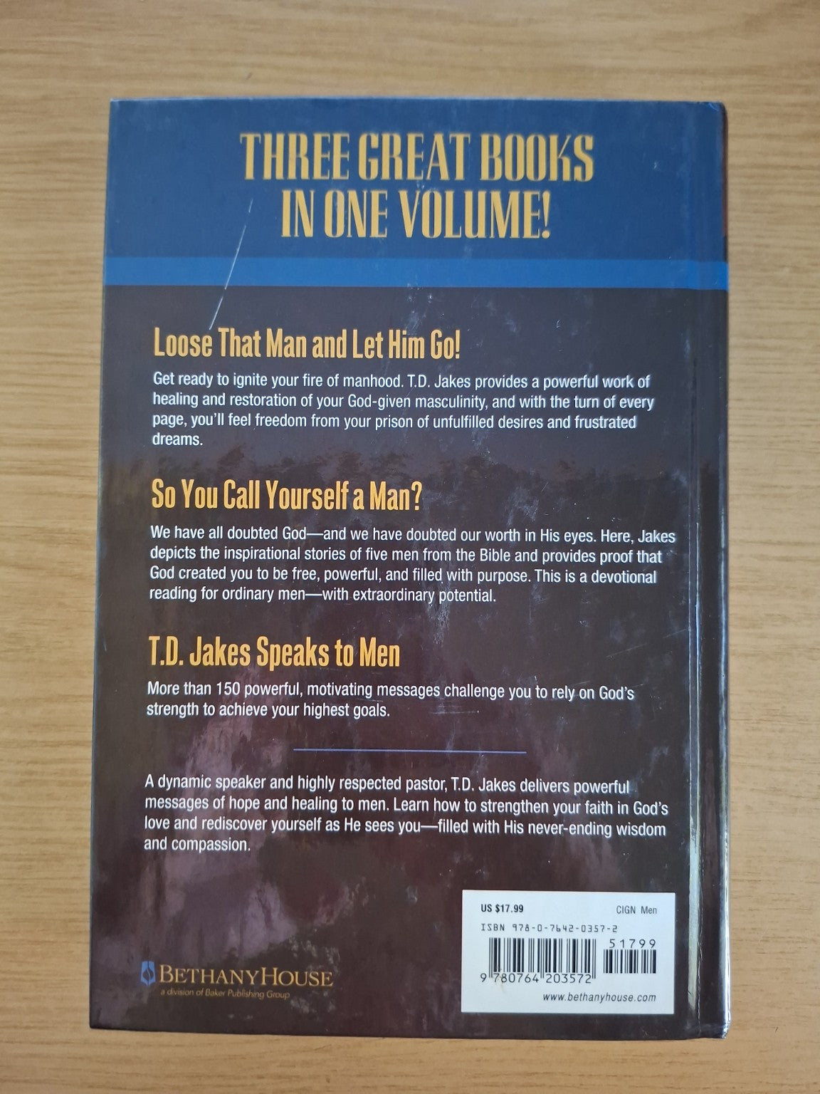 T.D. Jakes Speaks to Men – T.D. Jakes (Second Hand Book)