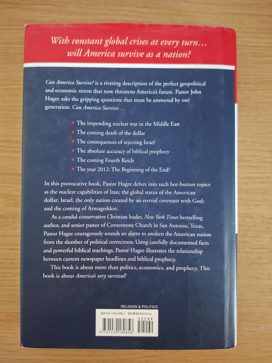 Can America Survive? – John Hagee (Second Hand Book)