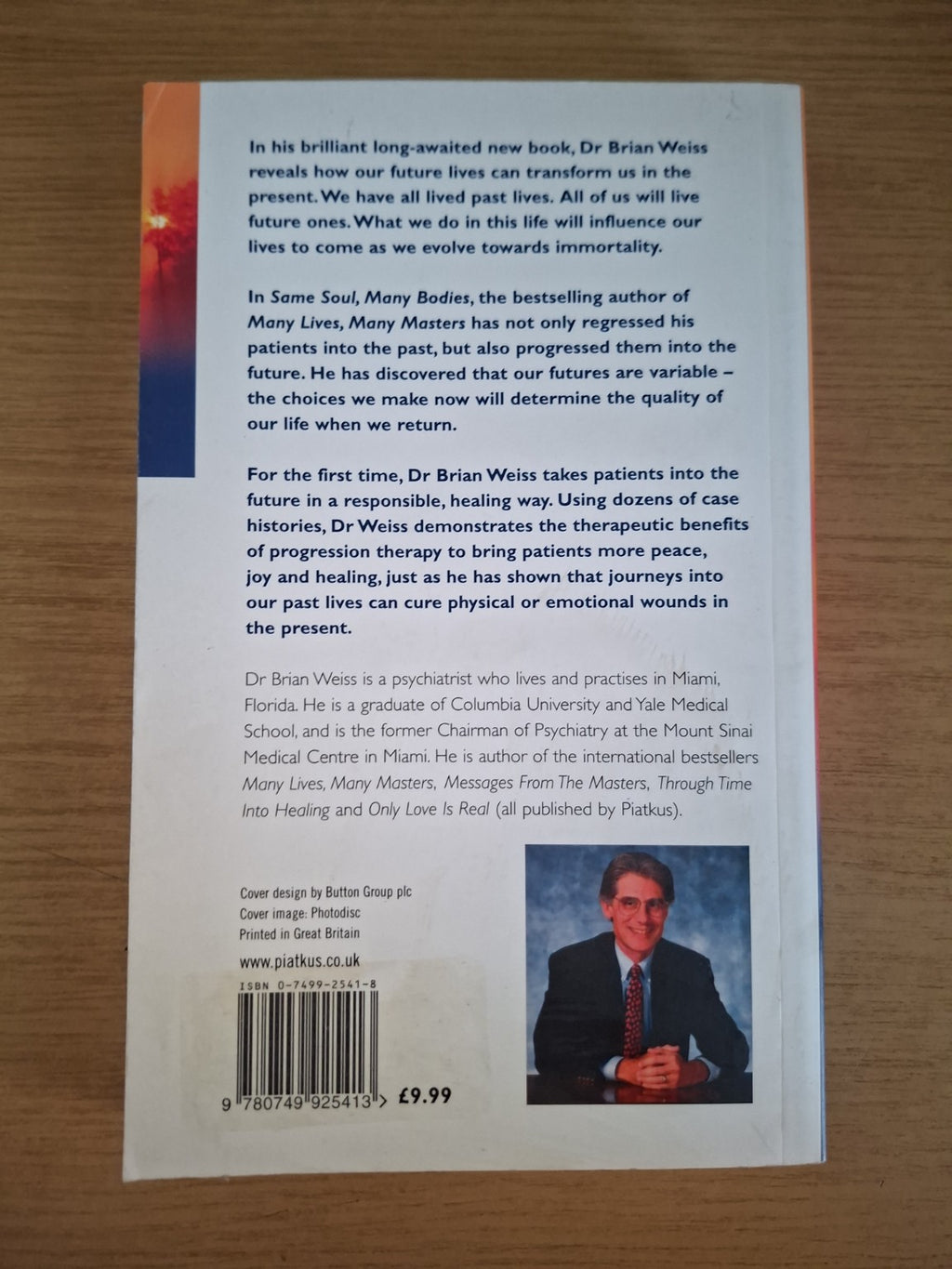 Same Soul, Many Bodies – Dr. Brian Weiss (Second Hand Book)
