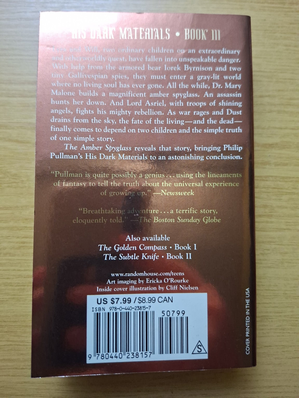 The Amber Spyglass – Philip Pullman (Second Hand Book)