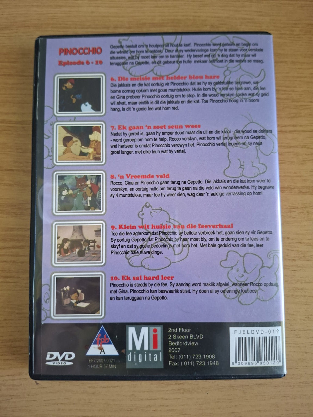 Pinocchio Episodes 6–10 – Mi Digital (Second Hand DVD)