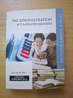 Tax Administration Act & Related Material (Second Hand Book)