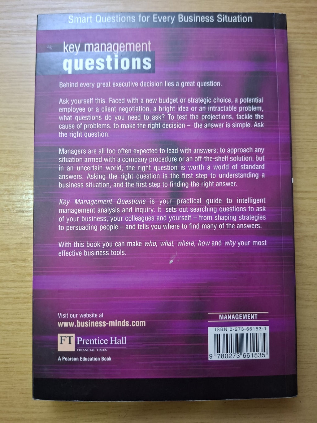 Key Management Questions: Smart Questions for Every Business Situation – Tom Lambert (Second Hand Book)