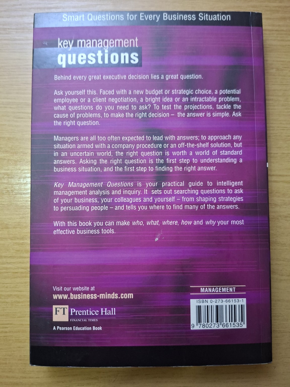 Key Management Questions: Smart Questions for Every Business Situation – Tom Lambert (Second Hand Book)