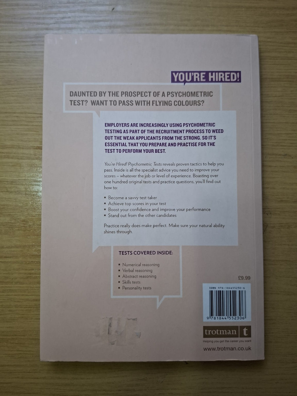 You’re Hired! Psychometric Tests – Ceri Roderick & James Meachin (Second Hand Book)