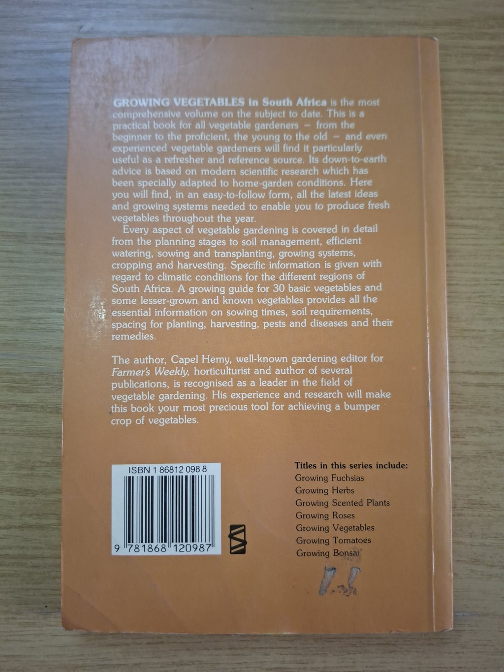 Growing Vegetables in South Africa – Capel Hemy (Second Hand Book)