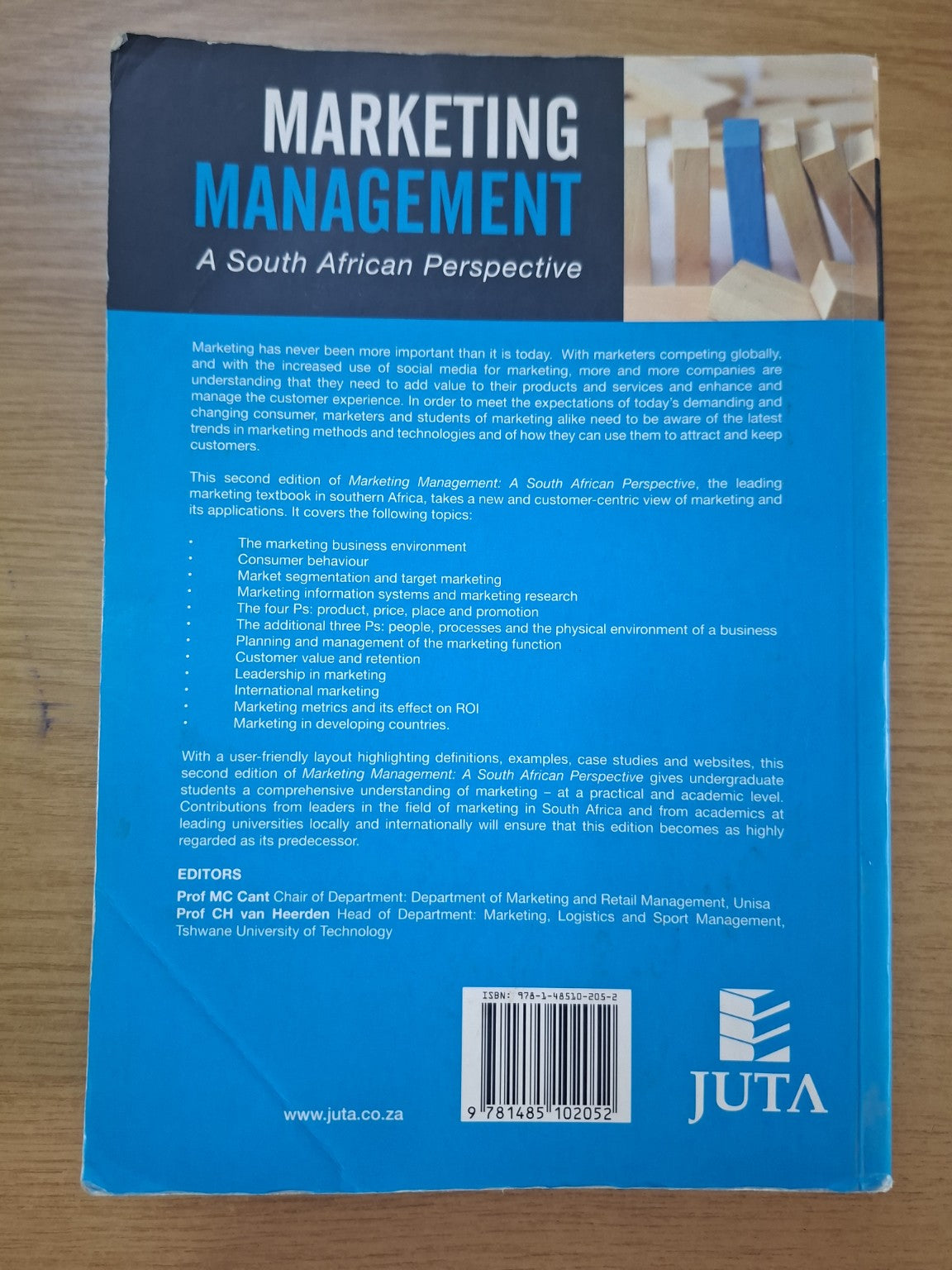 Marketing Management: A South African Perspective (Second Edition) – MC Cant & CH van Heerden (Second Hand Book)