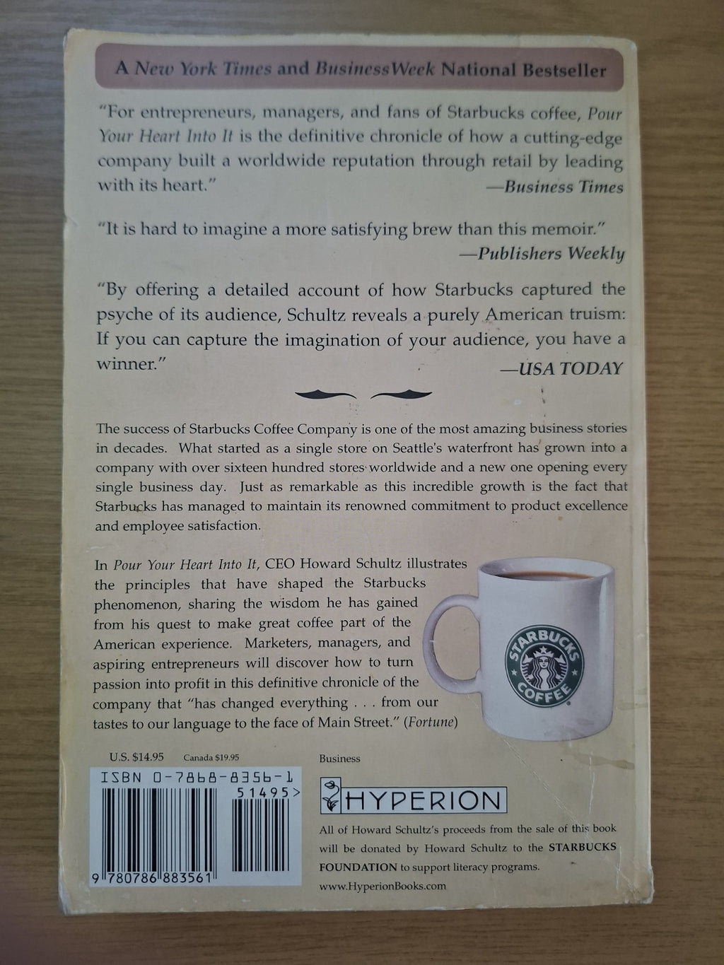 Pour Your Heart Into It – Howard Schultz (Second Hand Book)