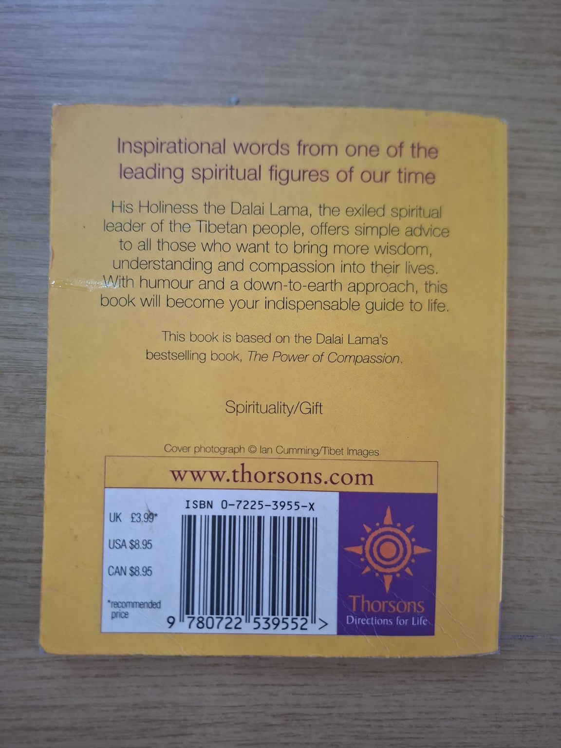The Dalai Lama’s Book of Wisdom – Dalai Lama (Second Hand Book)