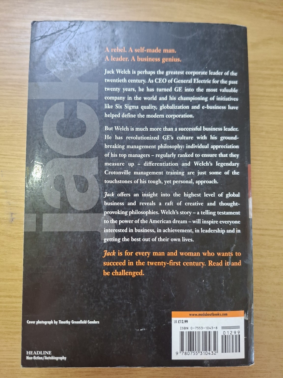 Jack: What I’ve Learned Leading a Great Company and Great People – Jack Welch (Second Hand Book)