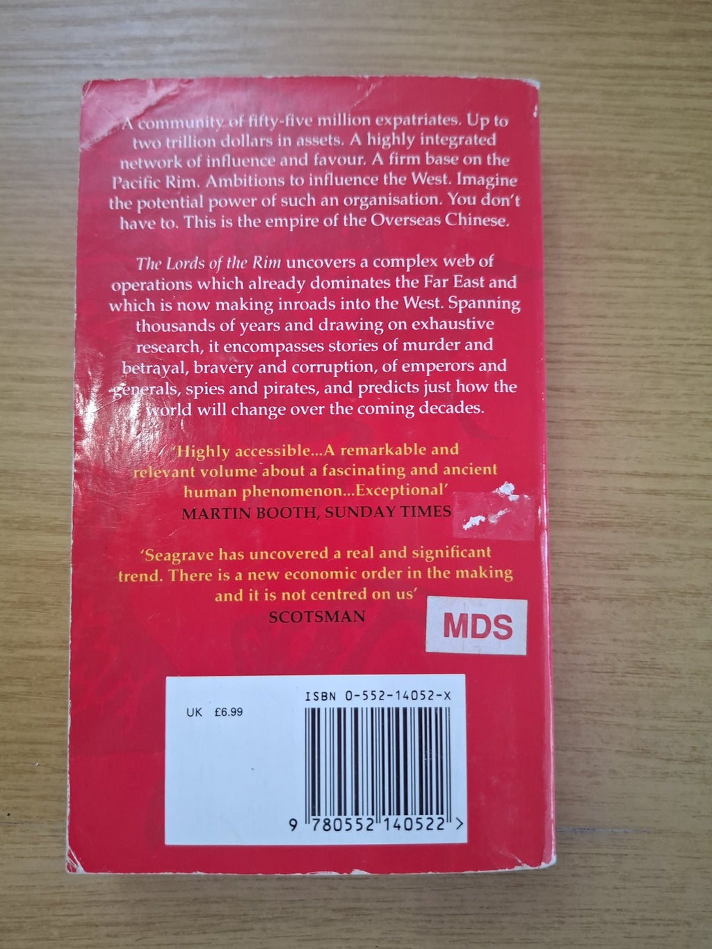 Lords of the Rim: The Invisible Empire of the Overseas Chinese – Sterling Seagrave (Second Hand Book)