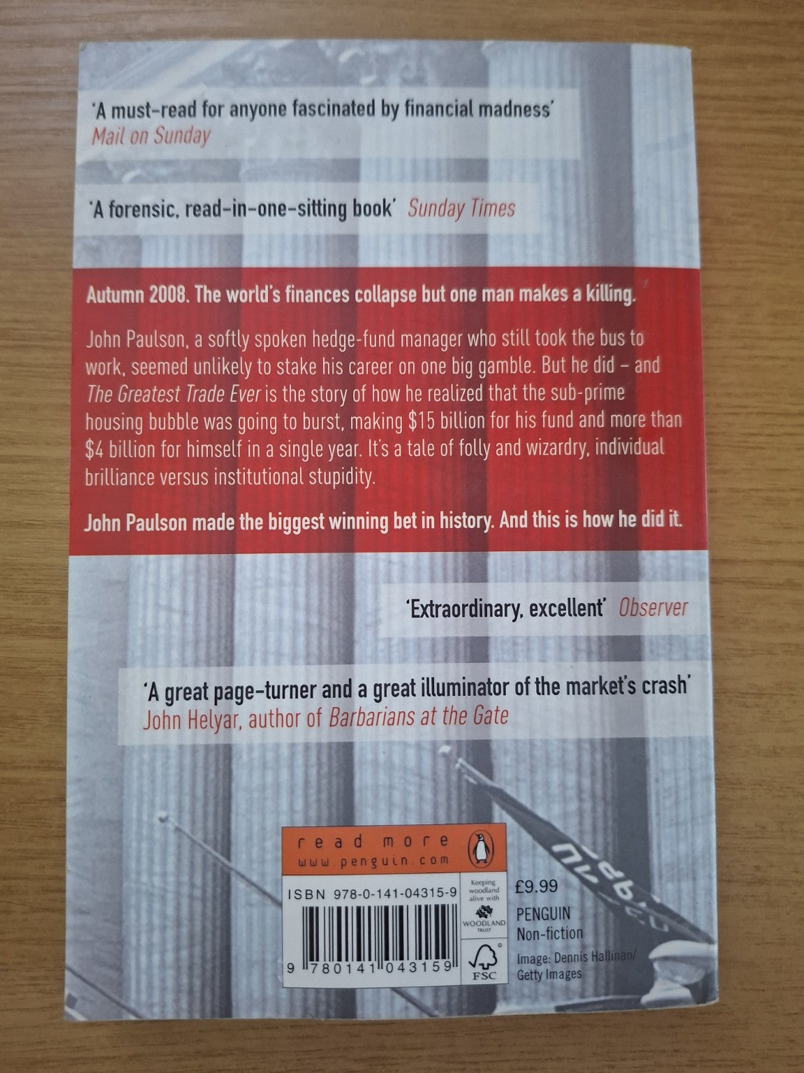 The Greatest Trade Ever – Gregory Zuckerman (Second Hand Book)